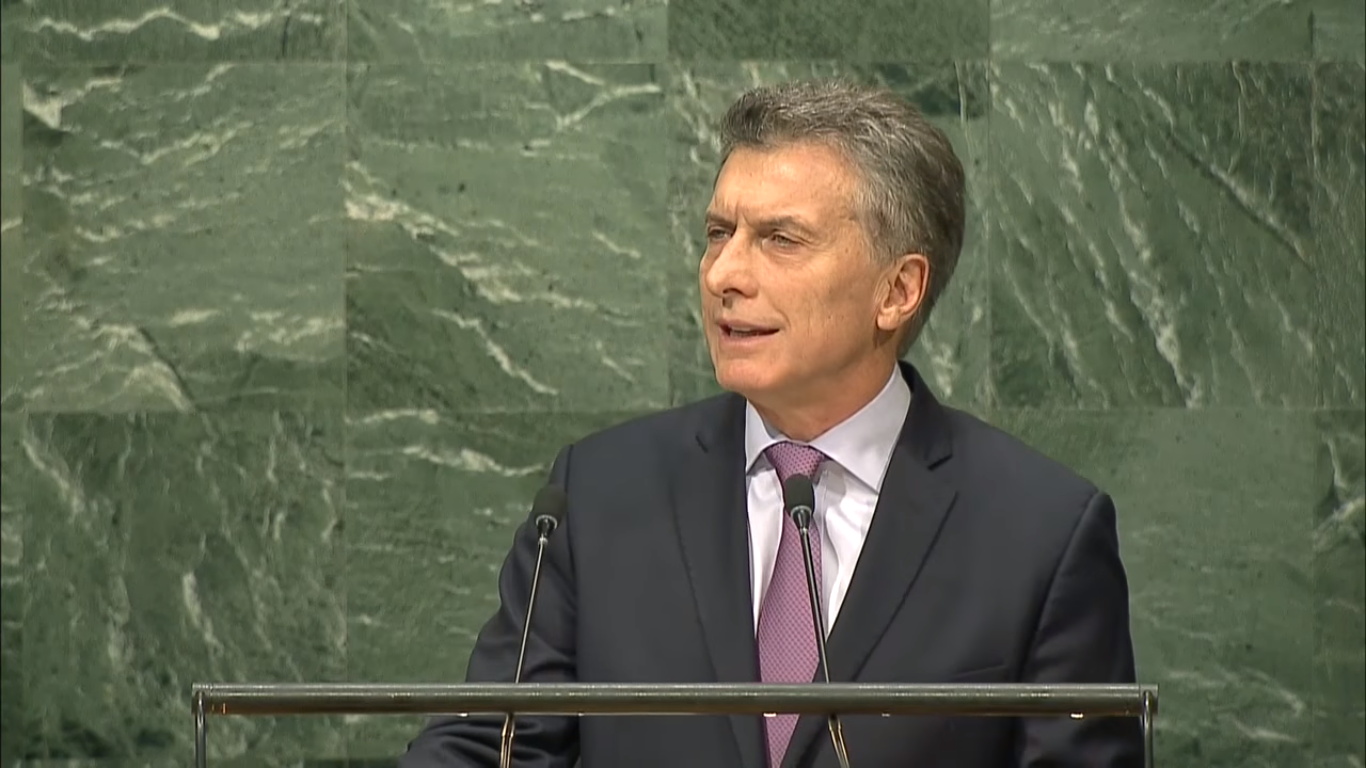 Macri talks Venezuela, Iran and the Falklands at the UN General Assembly