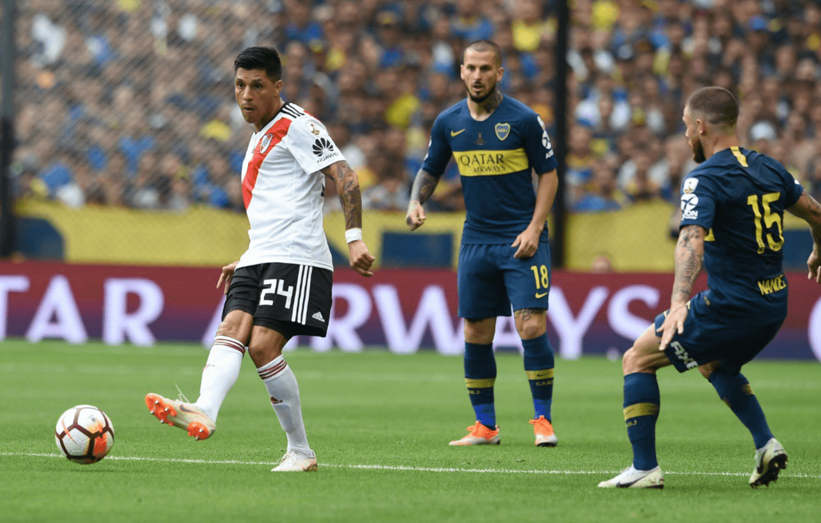 River Plate and Boca Juniors tie in first leg of all-Argentina Libertadores final